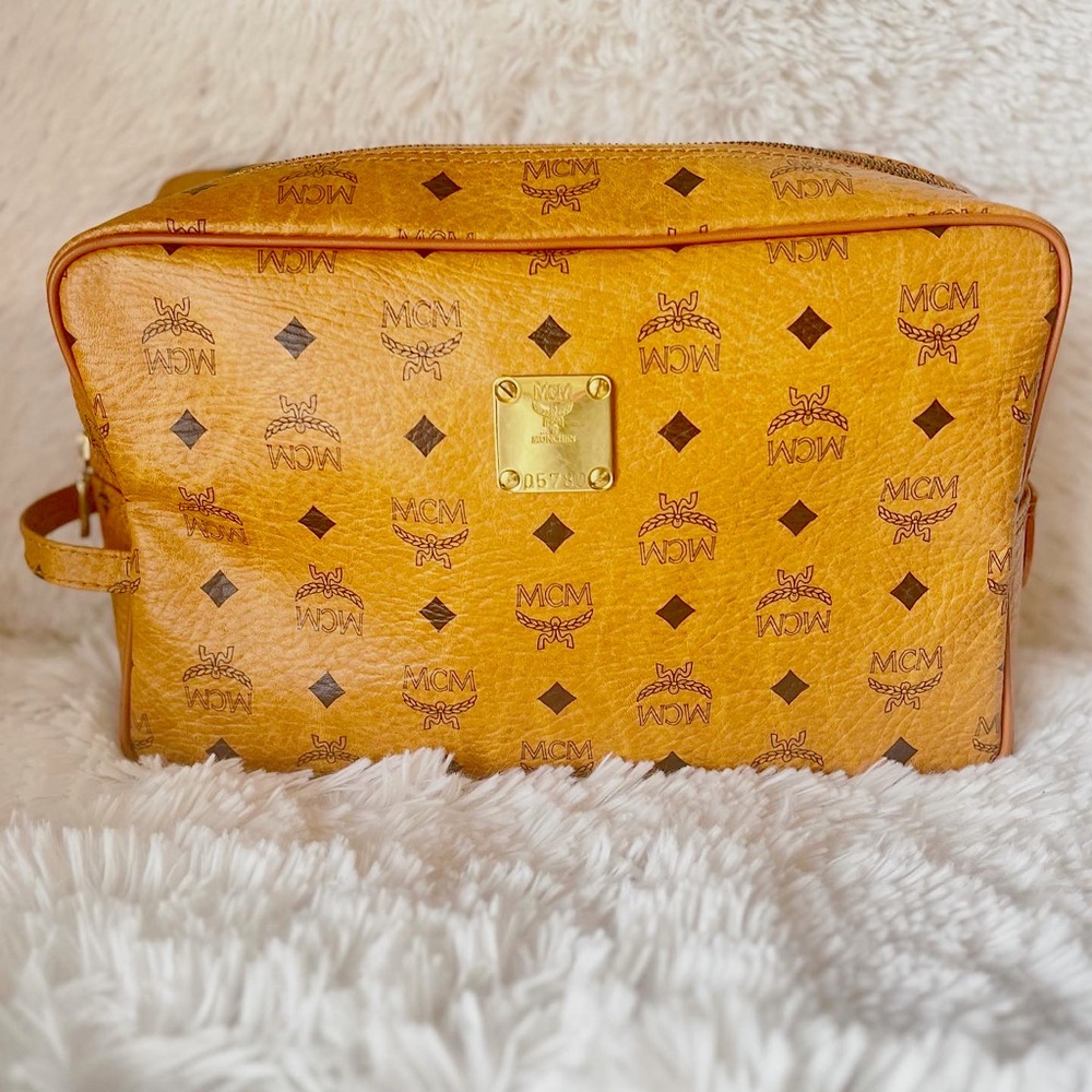 Authentic MCM Toiletry Pouch